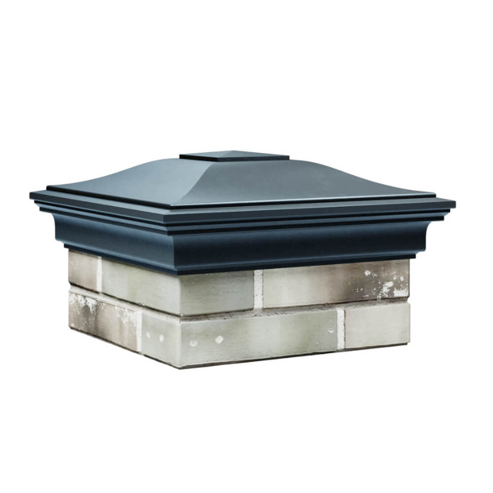 Колпак Zking Монблан Серый на столб 1.5х1.5 еврокирпича 0.7НФ (355х355мм) в Серпухове фото