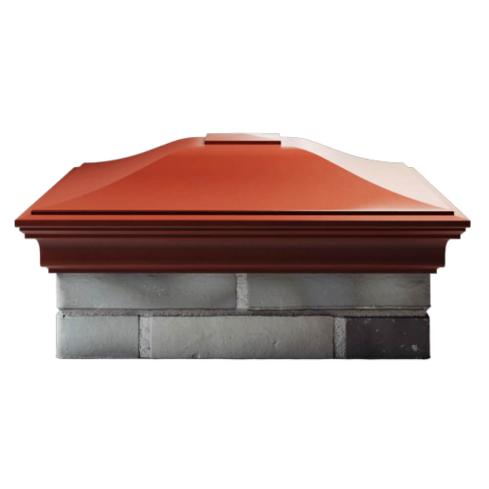 Колпак Zking Монблан Красный на столб 2х2 кирпича (515х515мм) в Серпухове фото