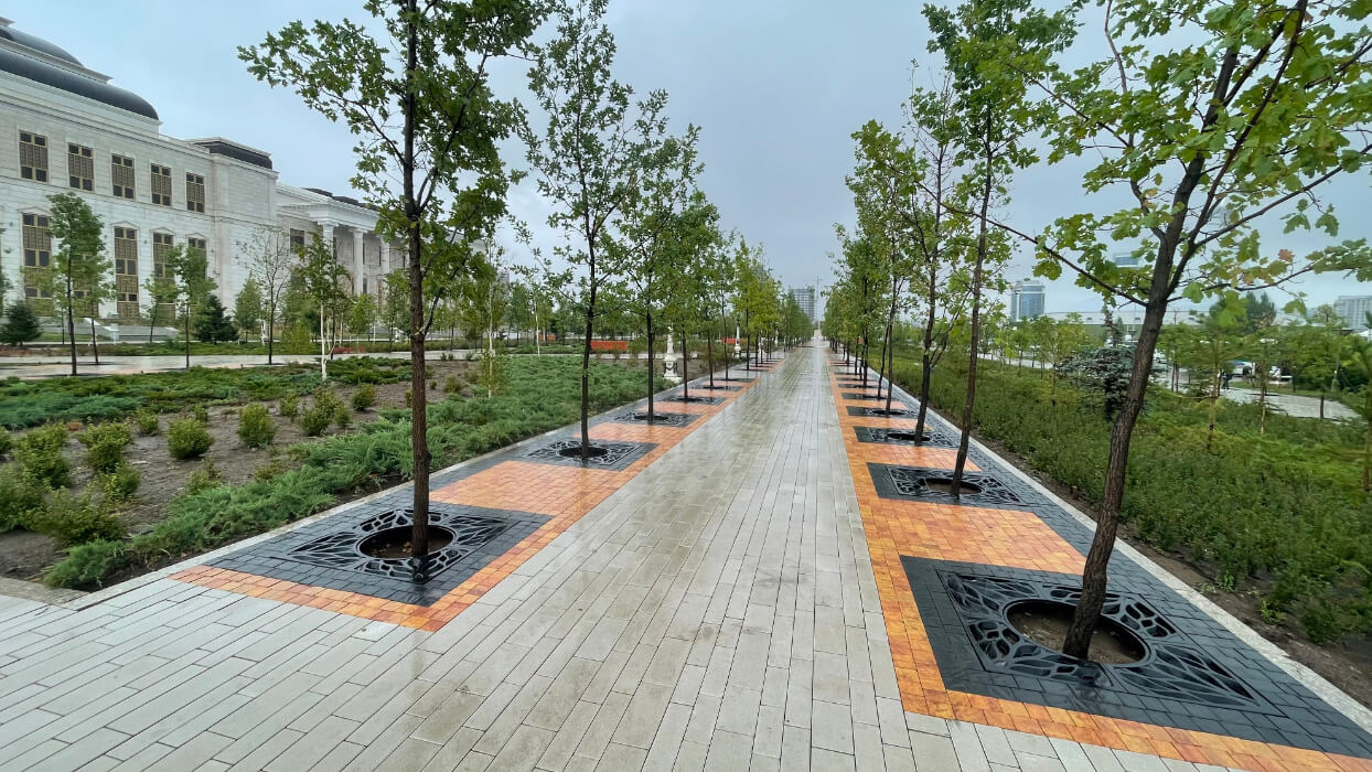 Приствольная решетка для дерева ZKING CRUST 1.2х1.2м Черная в Серпухове фото