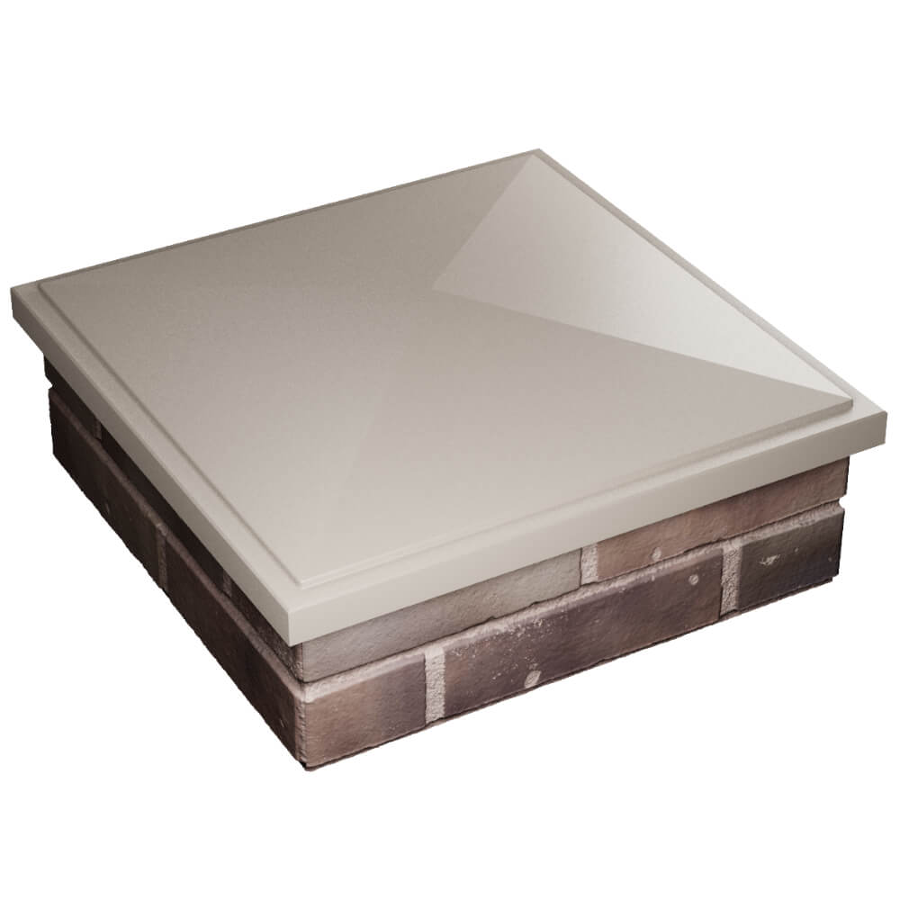 Колпак Zking БонаМоно Бежевый на столб 2х2 кирпича (515х515, 530х530мм) в Серпухове фото