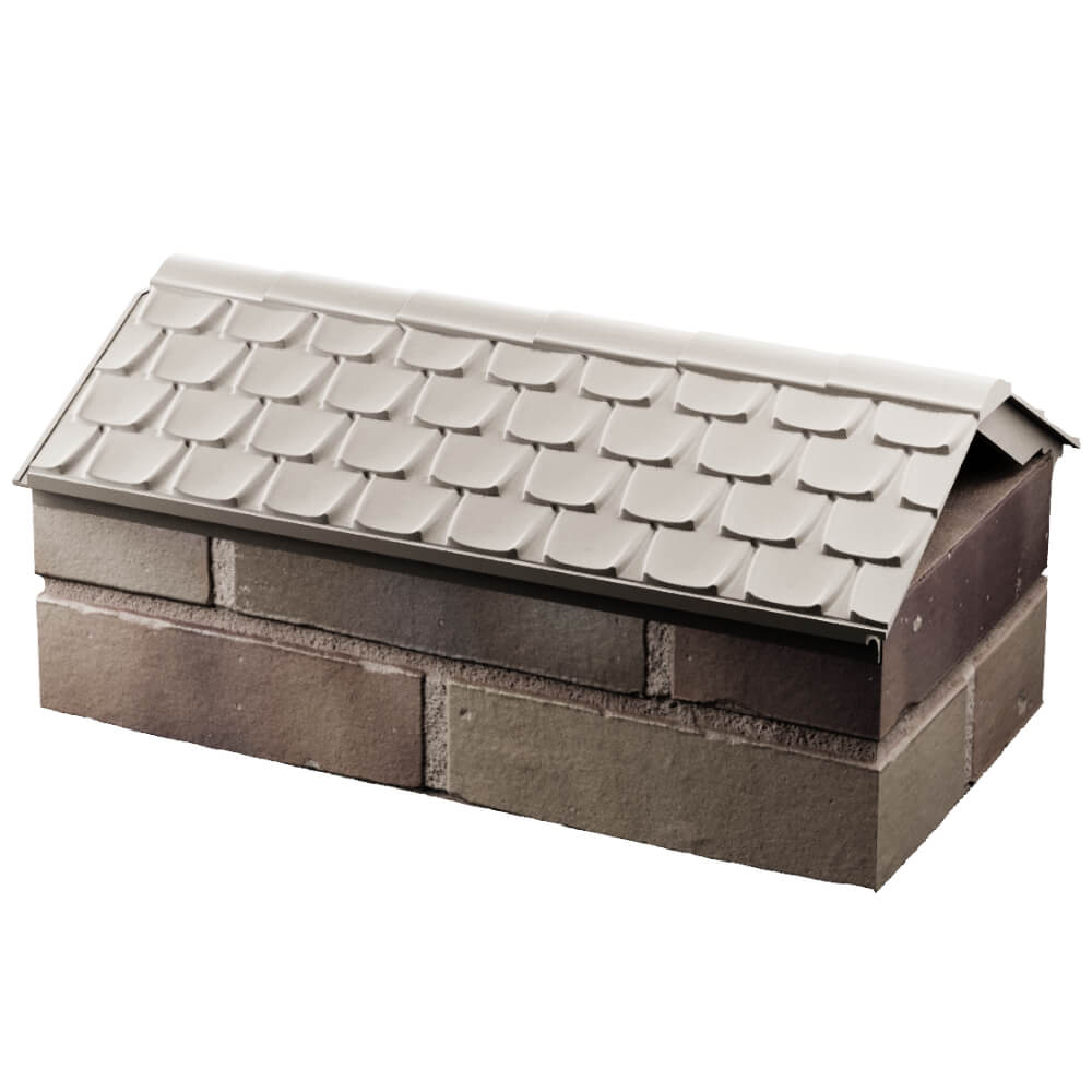 Парапет Zking Эльбрус Бежевый с посадкой на 1 кирпич (255мм) в Серпухове фото