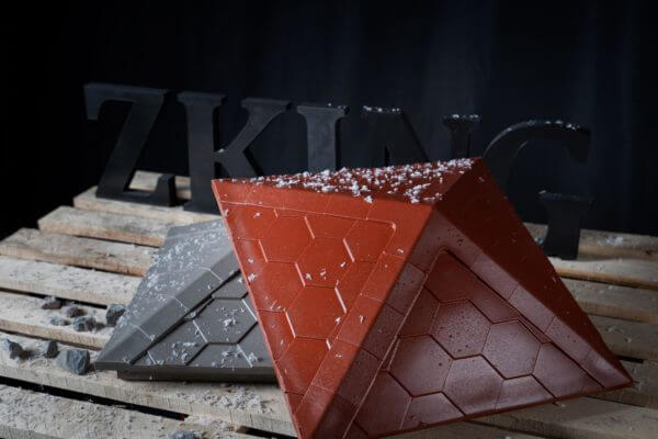 Колпак Zking Эверест Красный на столб 1.5х1.5 кирпича (390х390мм) в Серпухове фото