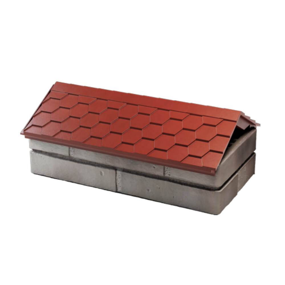 Парапет Zking Эверест Красный с посадкой на 1 кирпич (200/225/255мм) в Серпухове фото