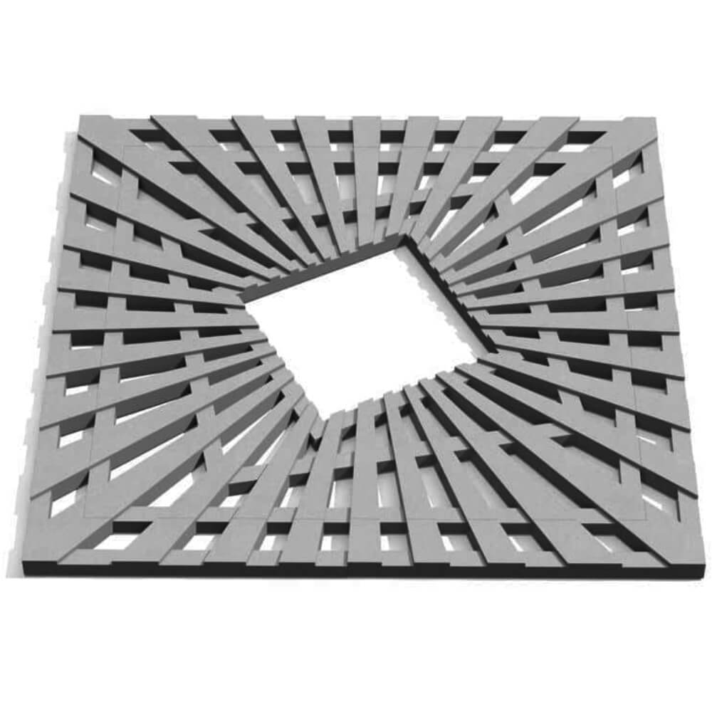 Приствольная решетка для дерева ZKING ATMOSPHERE 1.2х1.2м Серая Серпухов фото