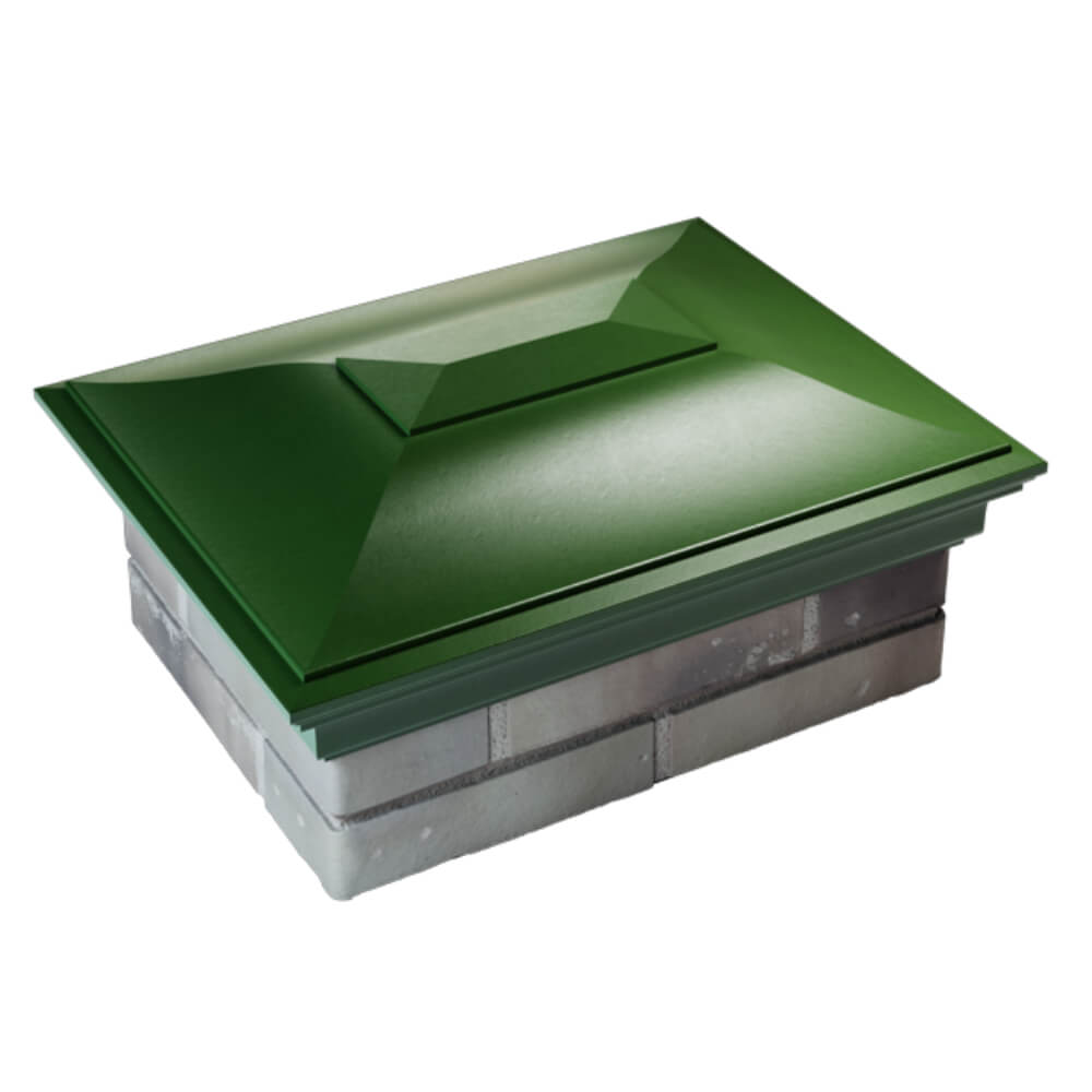 Колпак Zking Монблан Зеленый на столб 2х1.5 кирпича (515х385мм) Серпухов фото