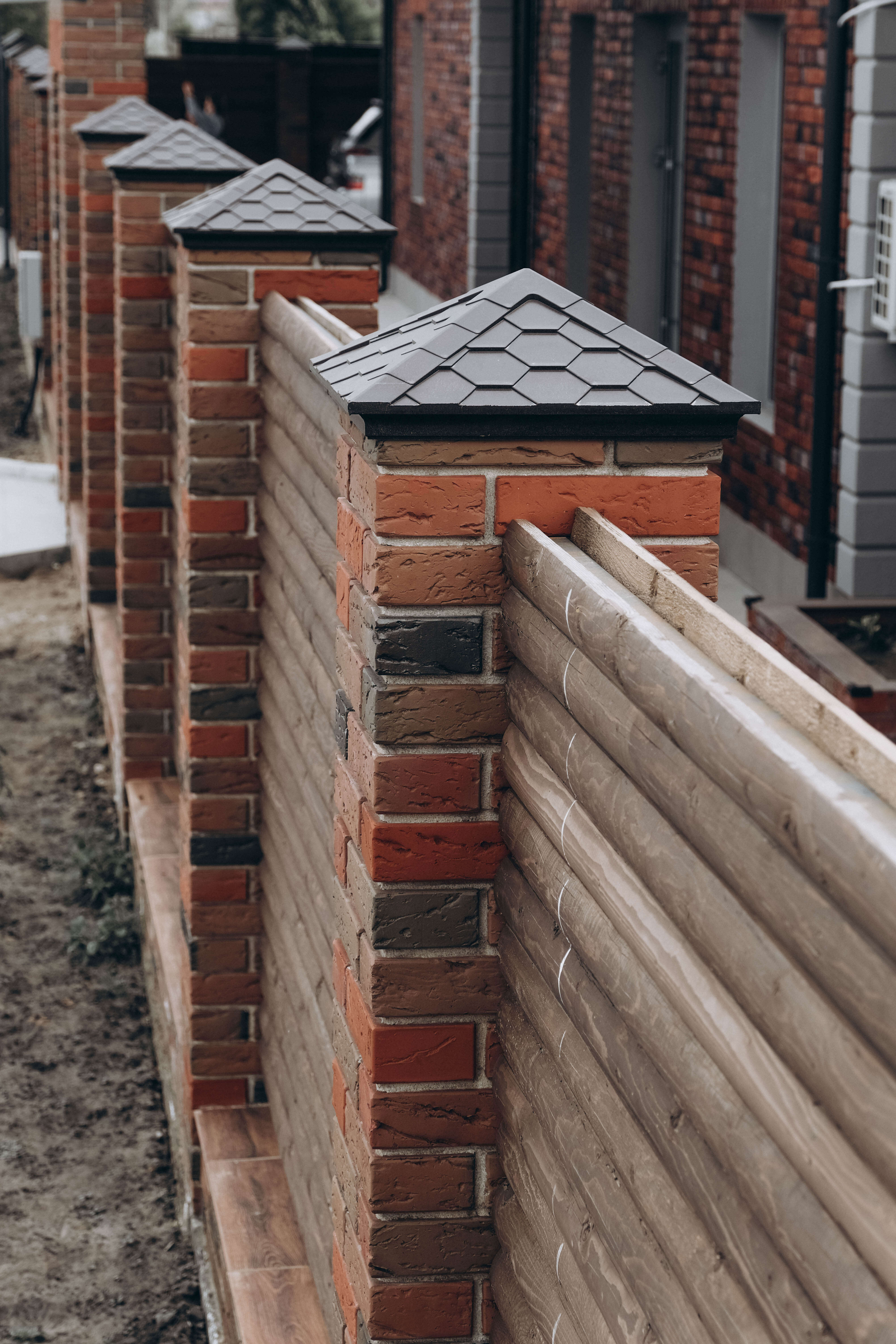 Колпак Zking Эверест Коричневый на столб 1.5х1.5 кирпича (390х390мм) в Серпухове фото