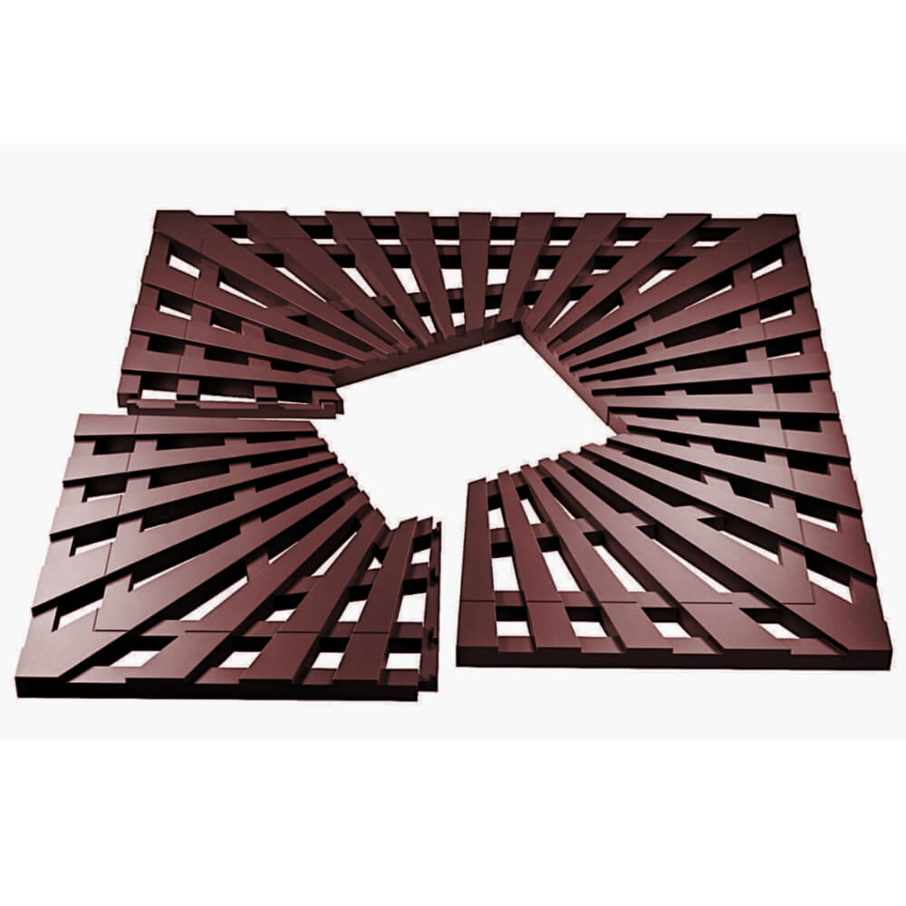 Приствольная решетка для дерева ZKING ATMOSPHERE 1.2х1.2м Коричневая в Серпухове фото