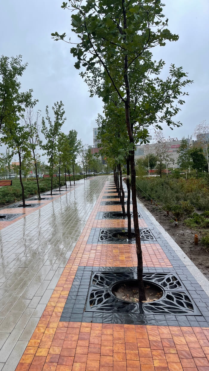 Приствольная решетка для дерева ZKING CRUST 1.2х1.2м Черная в Серпухове фото