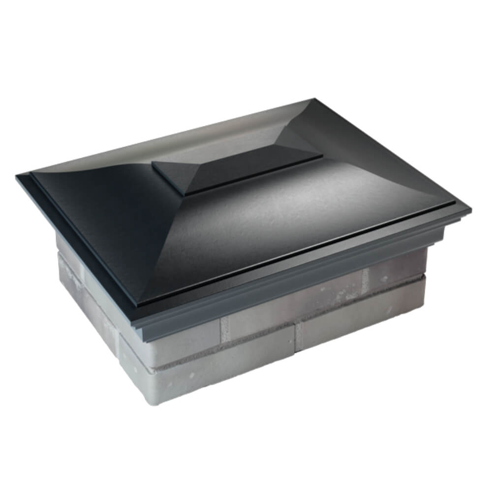 Колпак Zking Монблан Черный на столб 2х1.5 кирпича (515х385мм) Серпухов фото