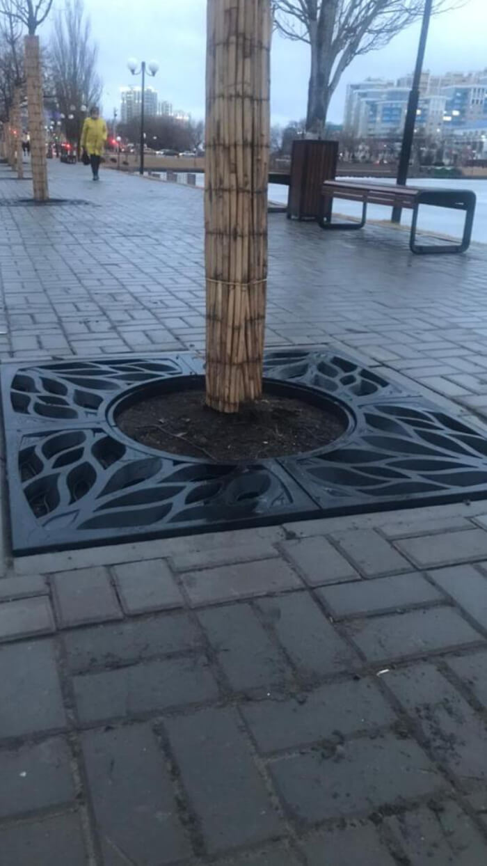 Приствольная решетка для дерева ZKING CRUST 1.2х1.2м Черная в Серпухове фото