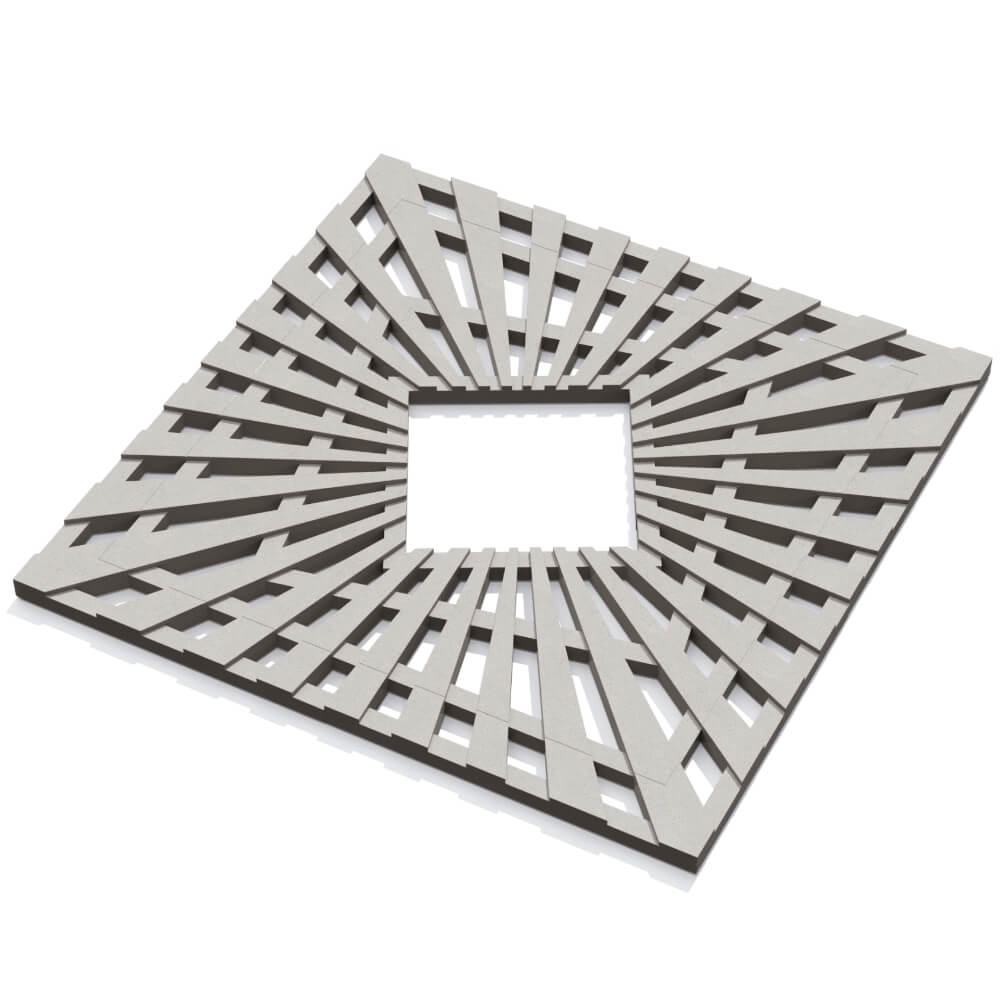 Приствольная решетка для дерева ZKING ATMOSPHERE 1.2х1.2м Бежевая в Серпухове фото