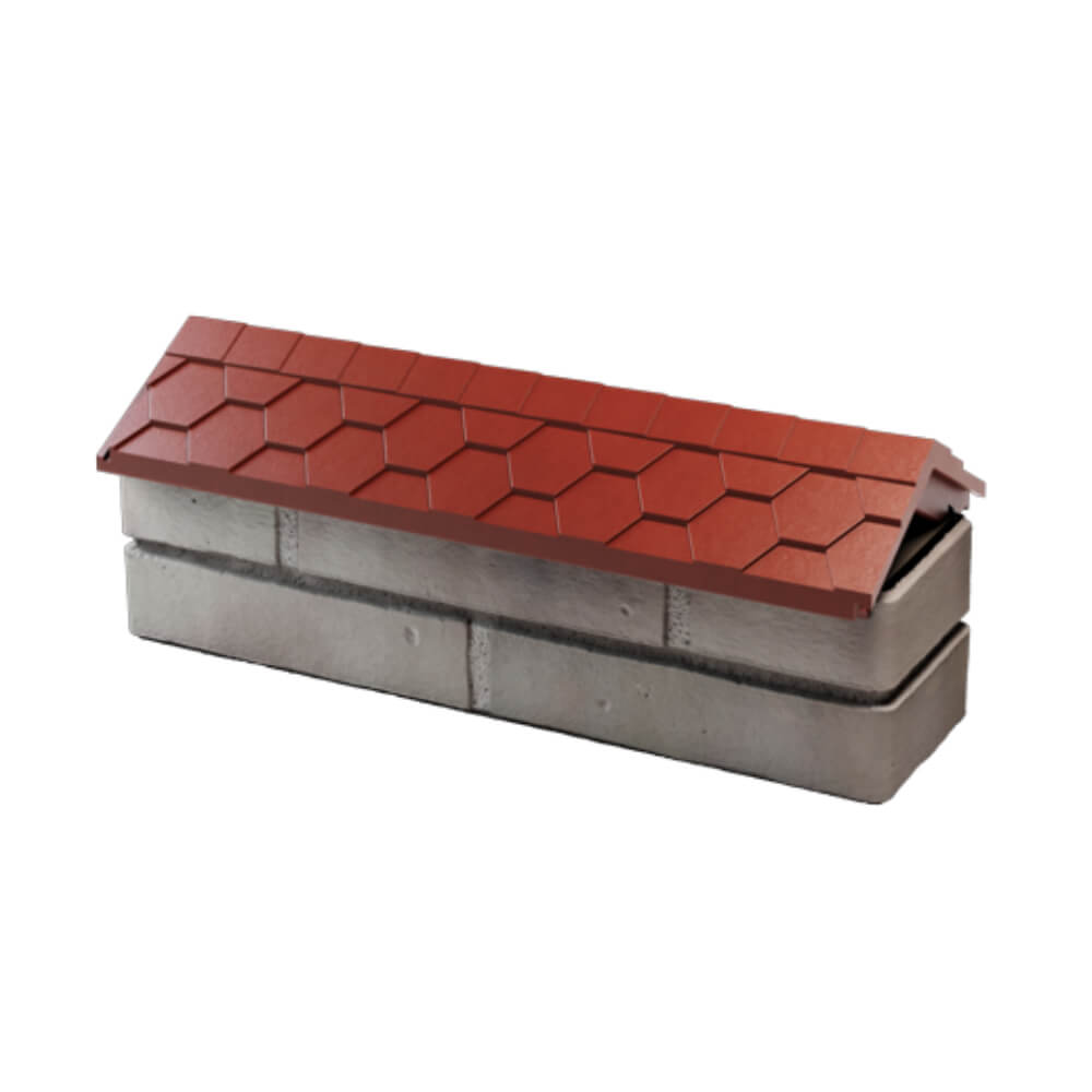 Парапет Zking Эверест Красный с посадкой на 0.5 кирпича (130мм) в Серпухове фото