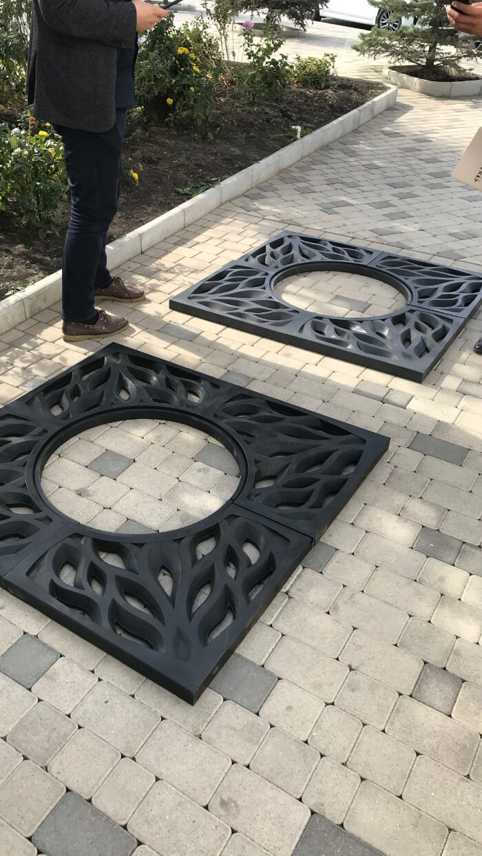 Приствольная решетка для дерева ZKING CRUST 1.2х1.2м Черная в Серпухове фото