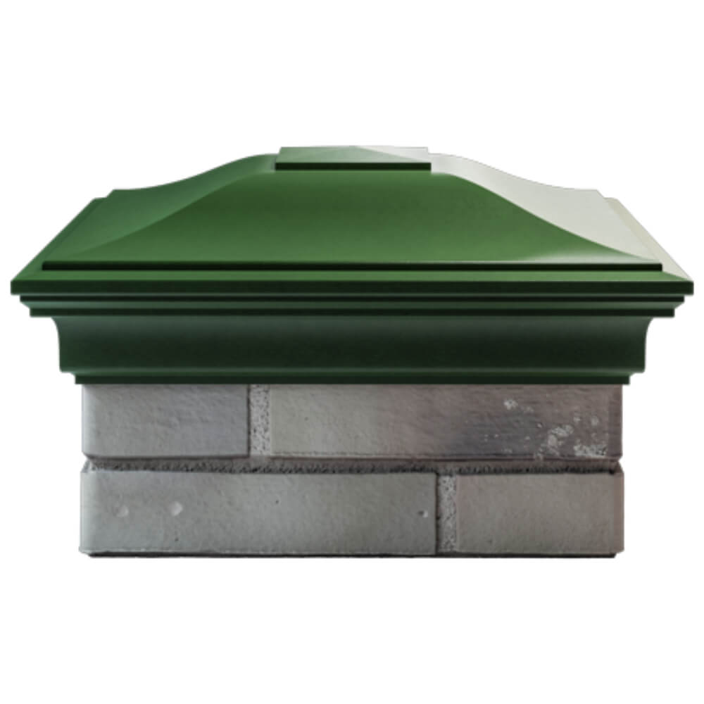 Колпак Zking Монблан Зеленый на столб 1.5х1.5 кирпича (385х385мм) Серпухов фото