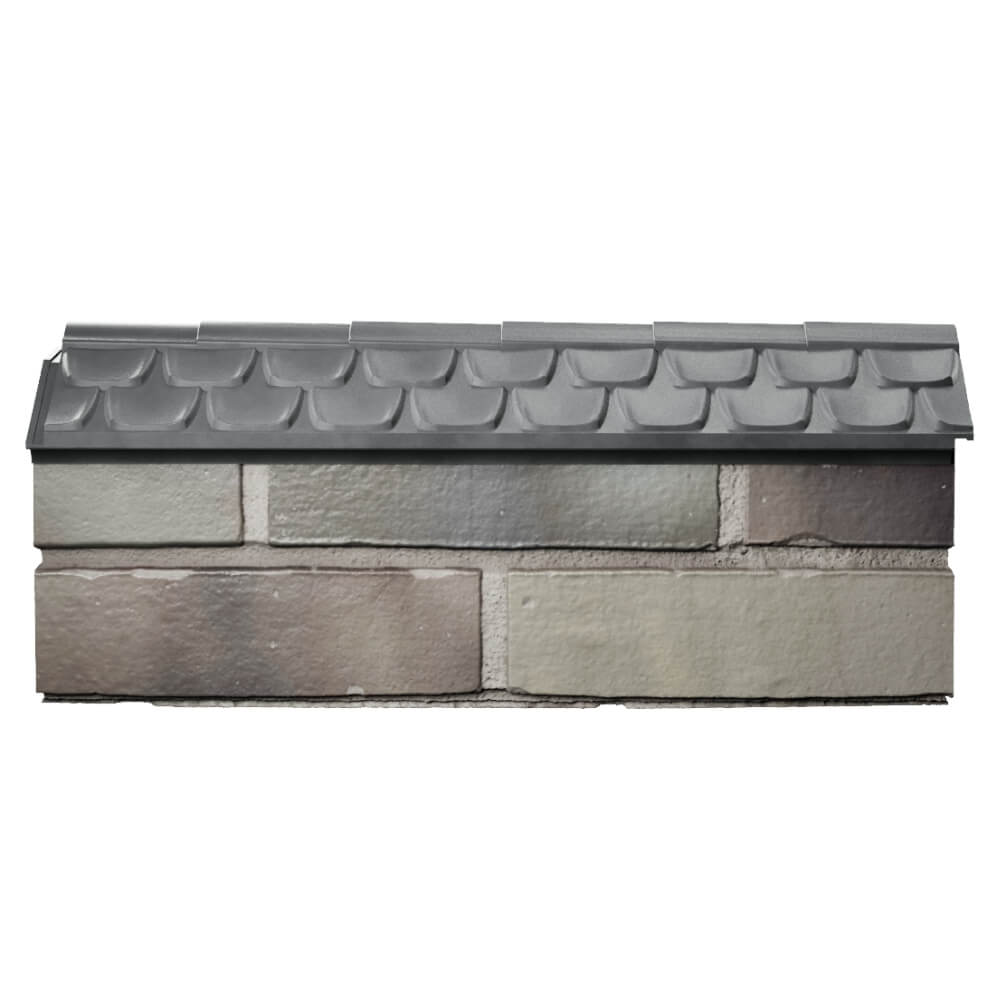 Парапет Zking Эльбрус Серый с посадкой на 0.5 кирпича (130мм) в Серпухове фото