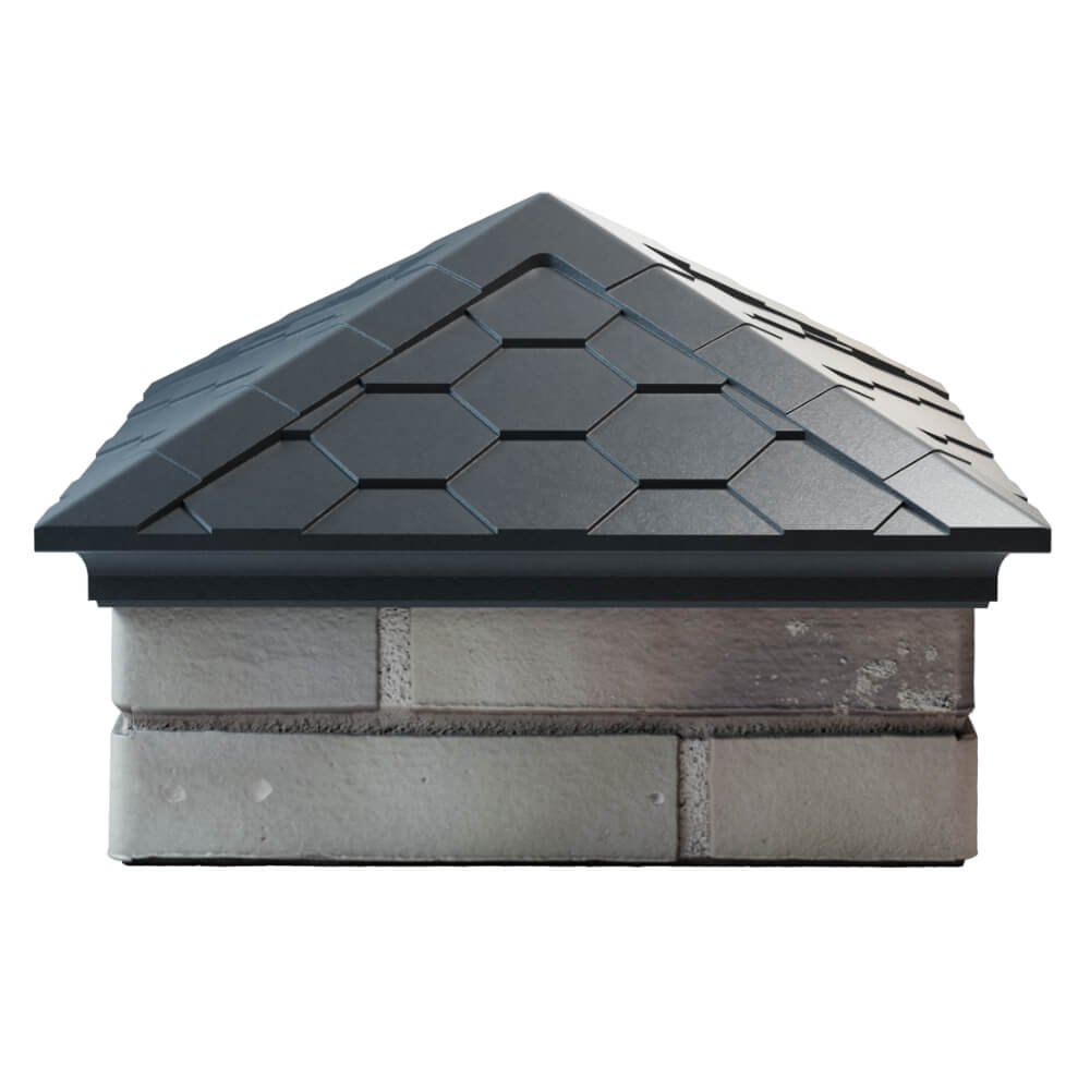 Колпак Zking Эверест Серый на столб 1.5х1.5 кирпича (390х390мм) Серпухов фото