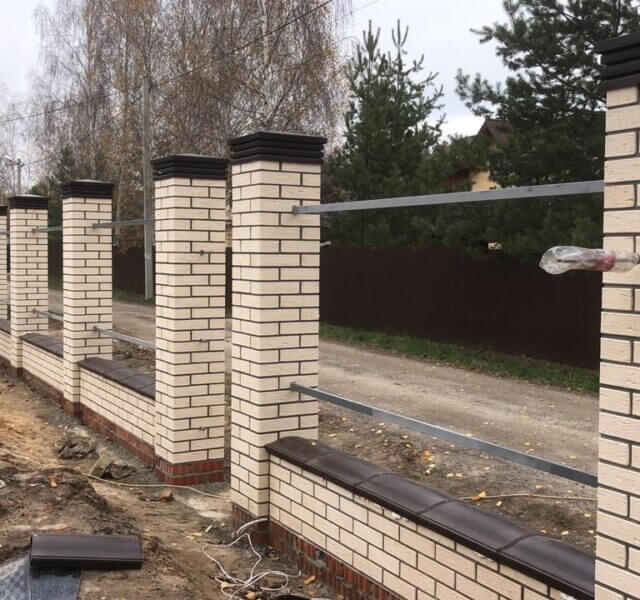 Колпак Zking Бона ХайТек Коричневый на столб 1.5х1.5 кирпича (385х385мм) в Серпухове фото