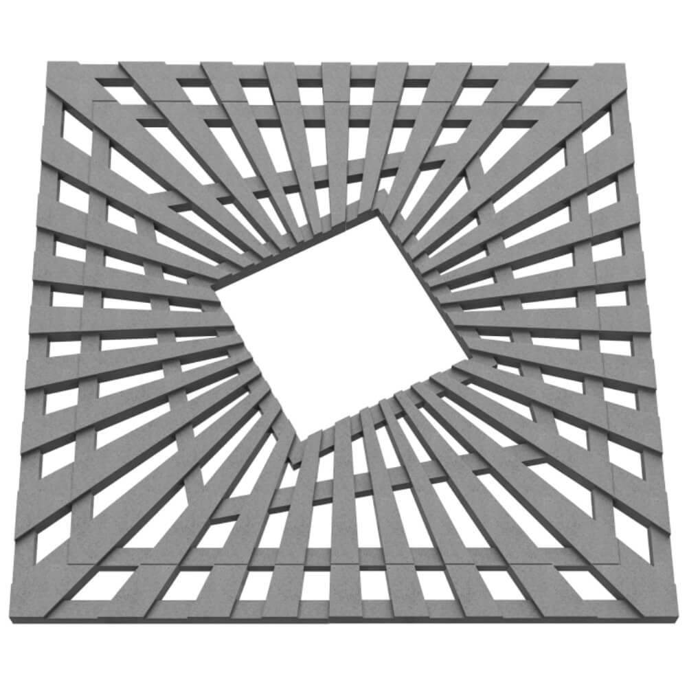 Приствольная решетка для дерева ZKING ATMOSPHERE 1.2х1.2м Серая в Серпухове фото