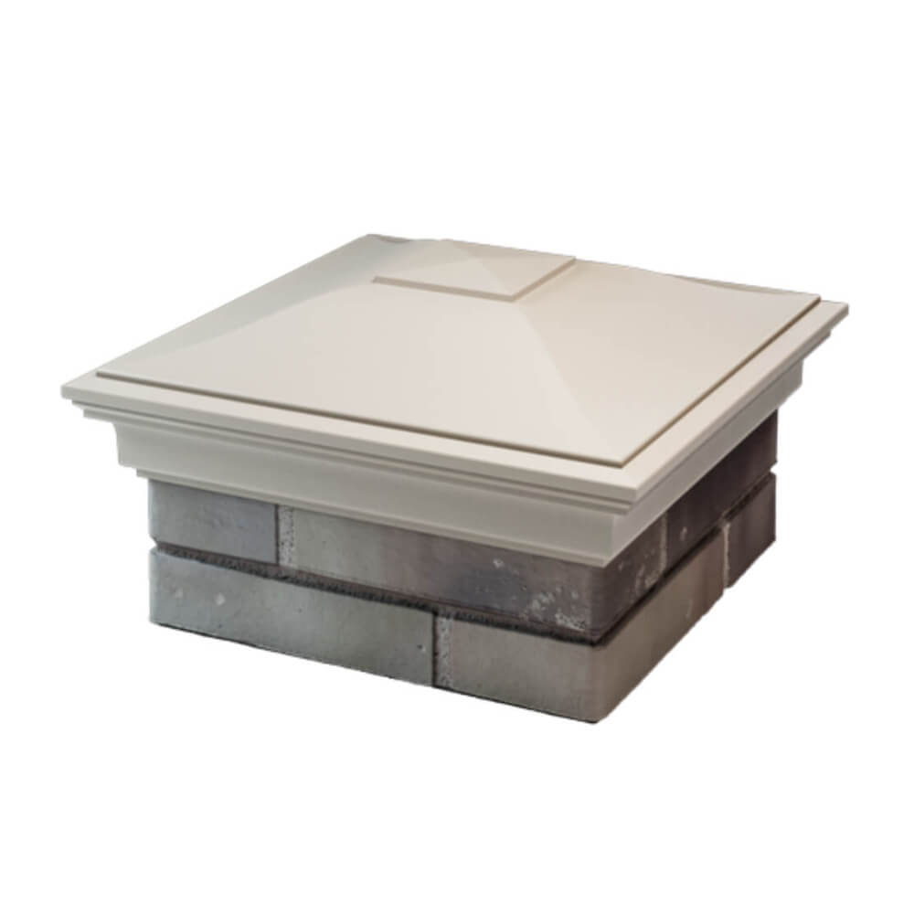 Колпак Zking Монблан Бежевый на столб 1.5х1.5 еврокирпича 0.7НФ (355х355мм) в Серпухове фото