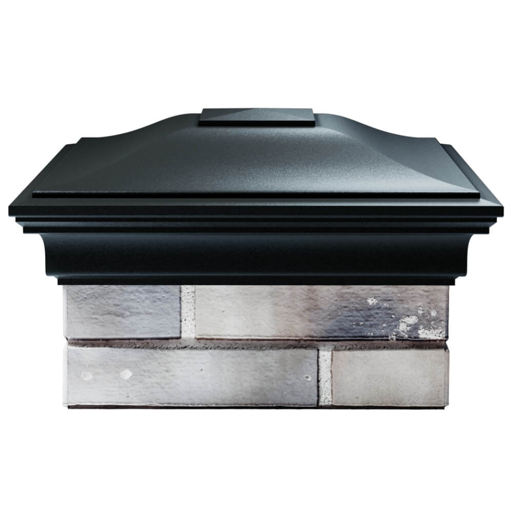 Колпак Zking Монблан Черный на столб 1.5х1.5 кирпича (385х385мм) Серпухов фото