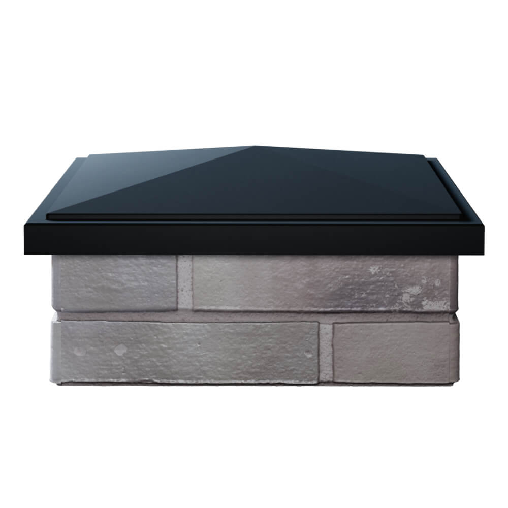 Колпак Zking БонаМоно Черный на столб 1.5х1.5 кирпича (385х385, 400х400мм) Серпухов фото