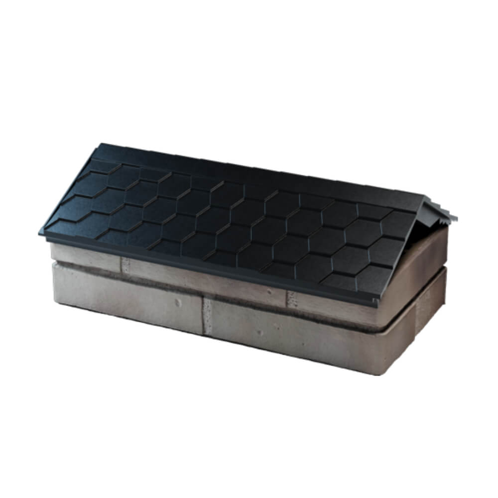 Парапет Zking Эверест Черный с посадкой на 1 кирпич (200/225/255мм) в Серпухове фото