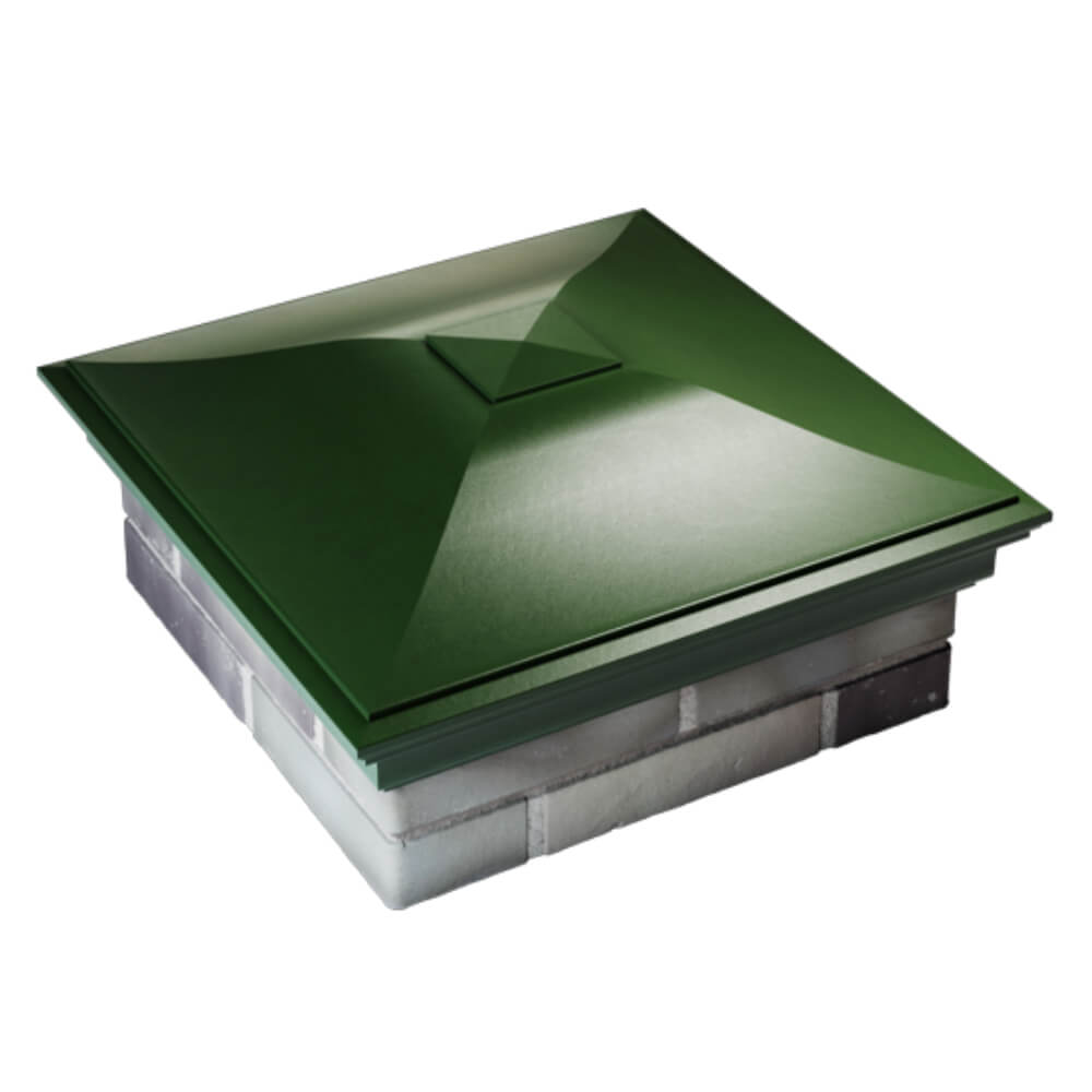 Колпак Zking Монблан Зеленый на столб 2х2 кирпича (515х515мм) Серпухов фото