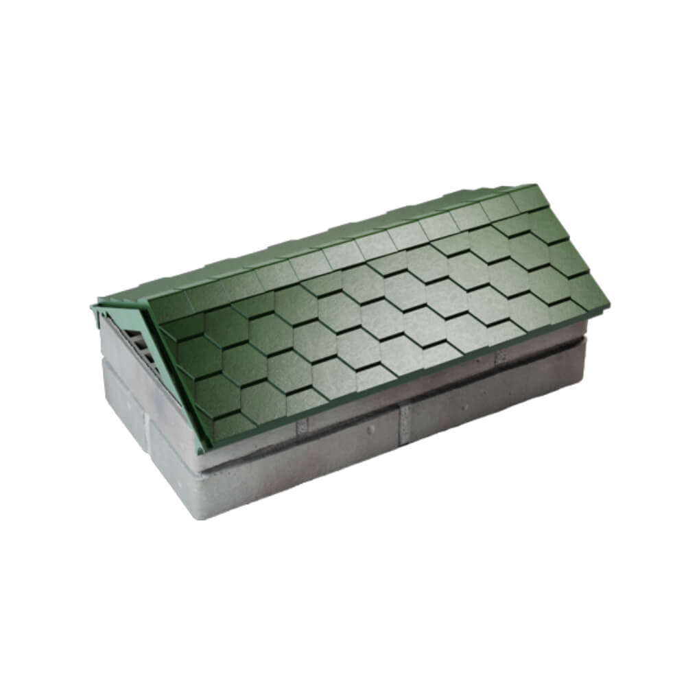 Парапет Zking Эверест Зеленый с посадкой на 1 кирпич (200/225/255мм) в Серпухове фото