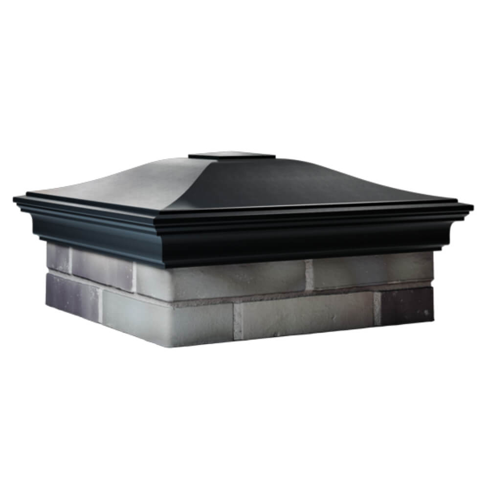 Колпак Zking Монблан Черный на столб 2х2 кирпича (515х515мм) в Серпухове фото