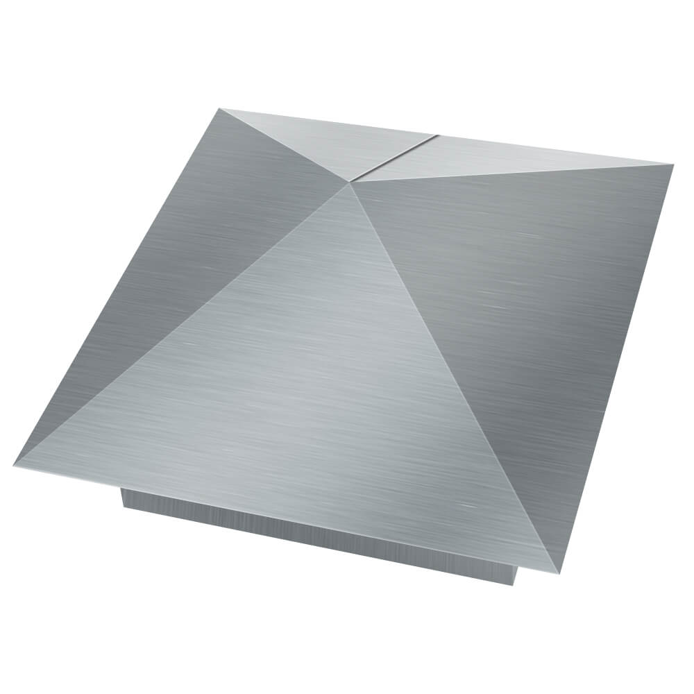 Колпак металлический 380х380мм оцинкованный заборный Серпухов фото