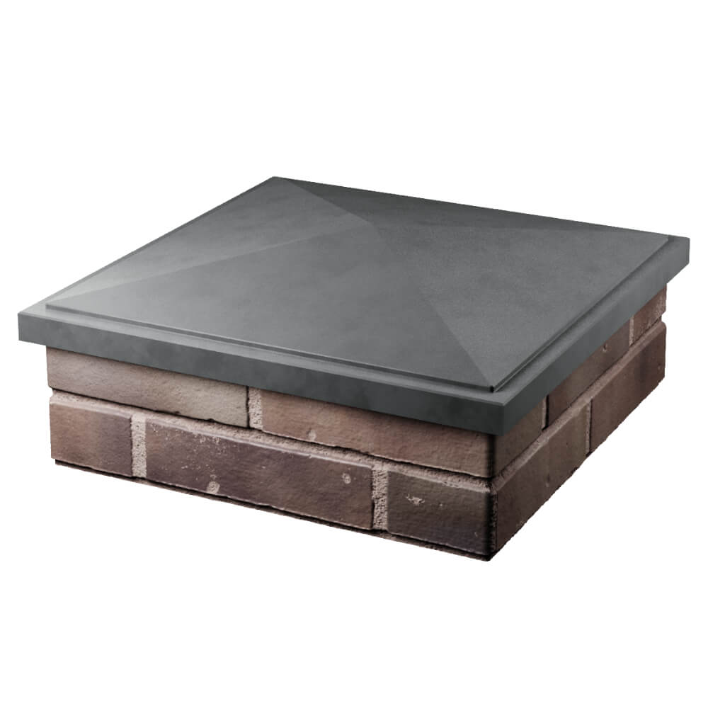 Колпак Zking БонаМоно Серый на столб 2х2 кирпича (515х515, 530х530мм) в Серпухове фото