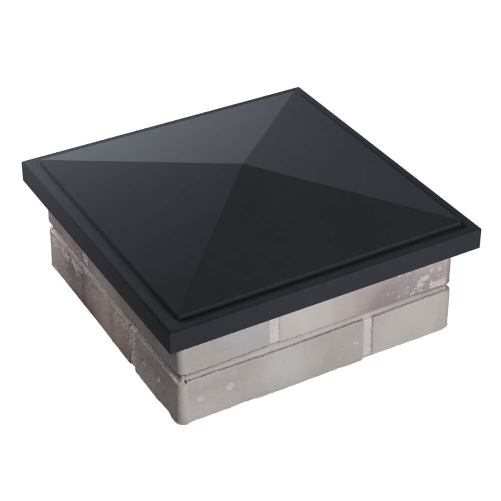 Колпак Zking БонаМоно Серый на столб 1.5х1.5 кирпича (385х385, 400х400мм) в Серпухове фото