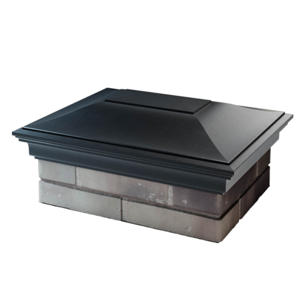 Колпак Zking Монблан Черный на столб 2х1.5 кирпича (515х385мм) в Серпухове фото