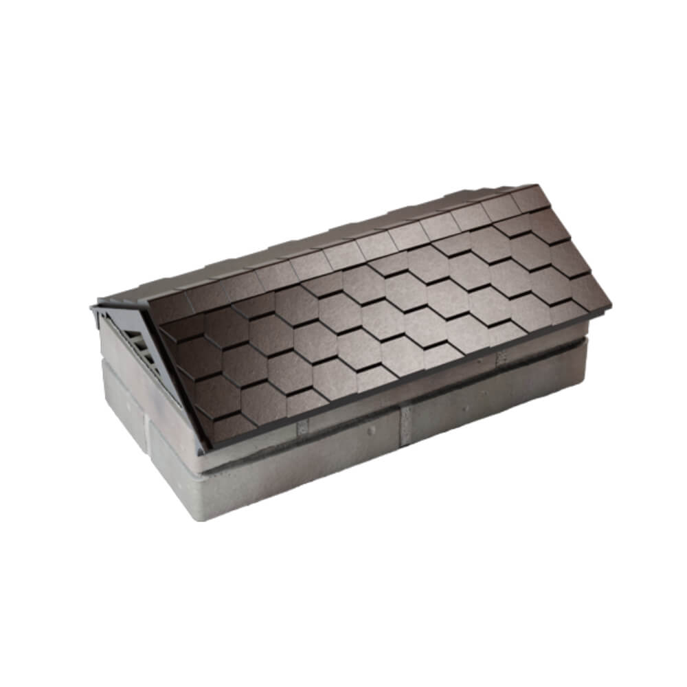 Парапет Zking Эверест Коричневый с посадкой на 1 кирпич (200/225/255мм) в Серпухове фото