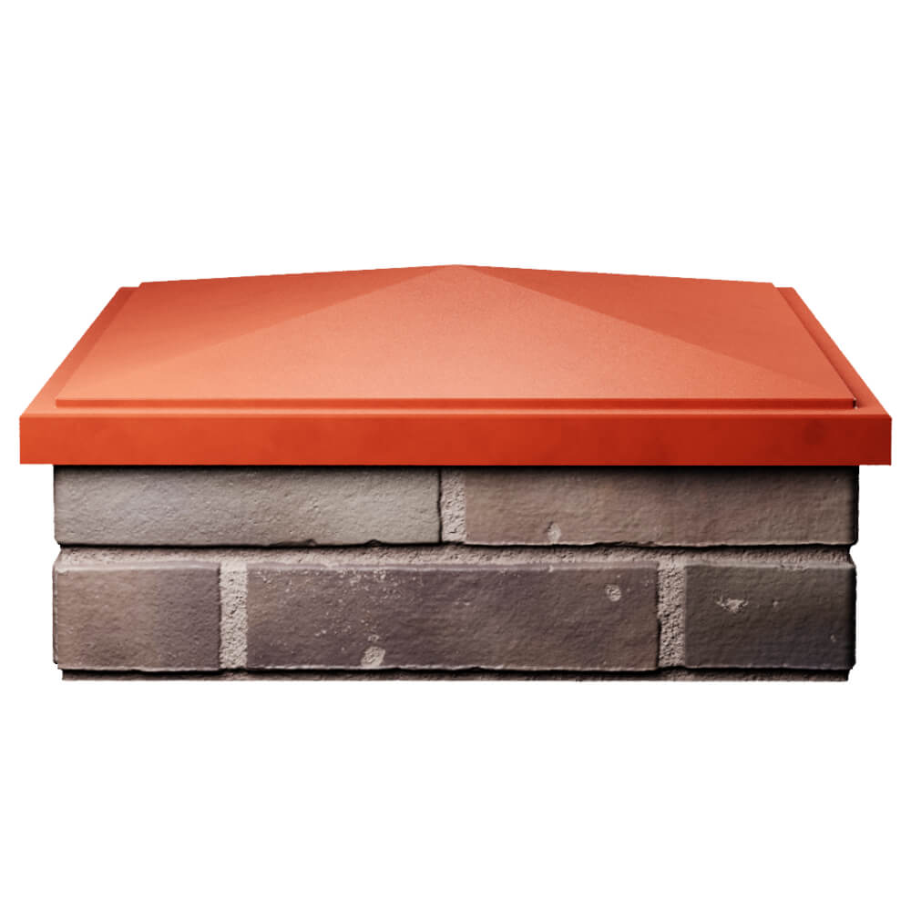 Колпак Zking БонаМоно Красный на столб 2х2 кирпича (515х515, 530х530мм) Серпухов фото