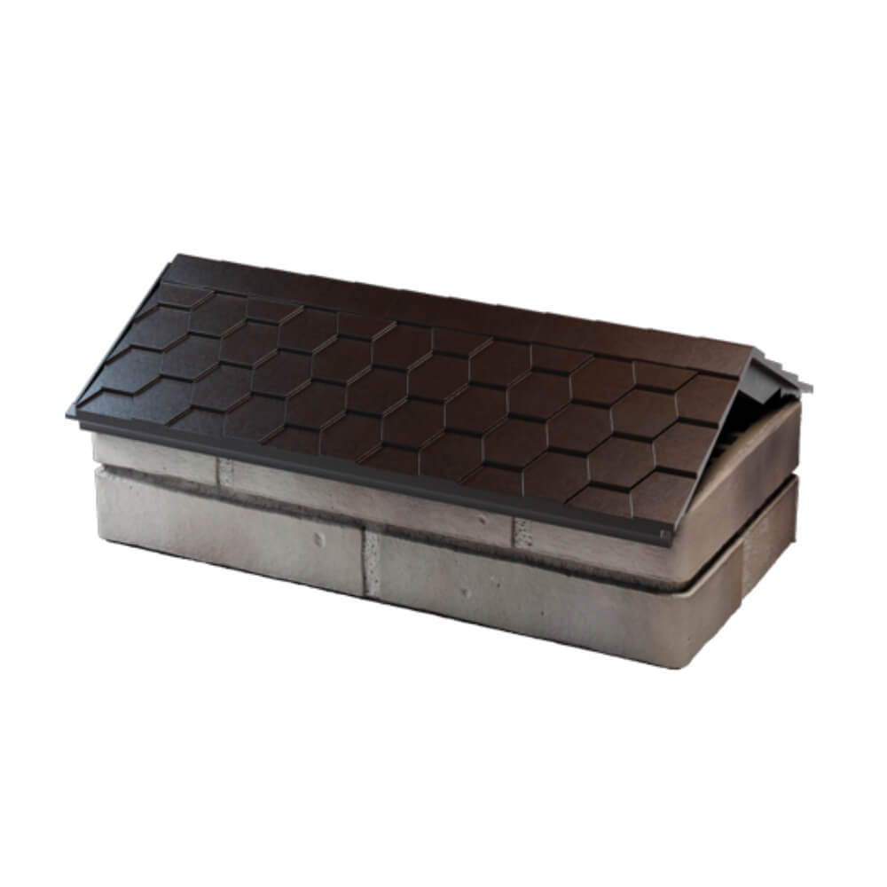 Парапет Zking Эверест Коричневый с посадкой на 1 кирпич (200/225/255мм) в Серпухове фото