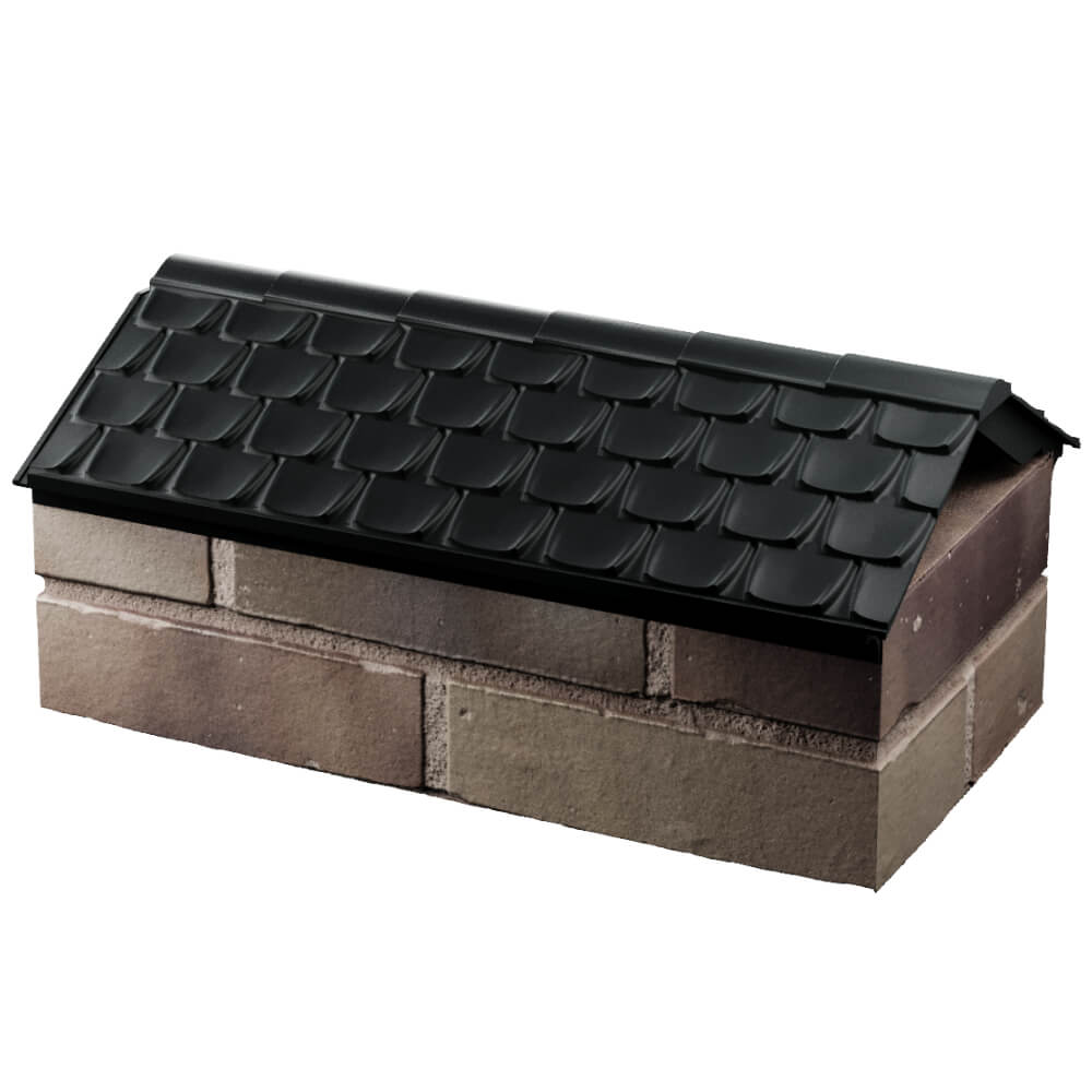 Парапет Zking Эльбрус Черный с посадкой на 1 кирпич (255мм) в Серпухове фото