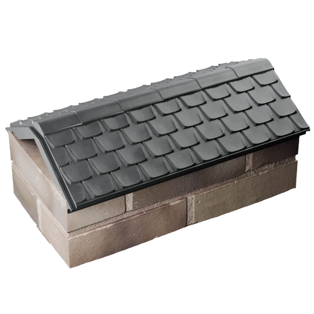 Парапет Zking Эльбрус Серый с посадкой на 1 кирпич (255мм) в Серпухове фото