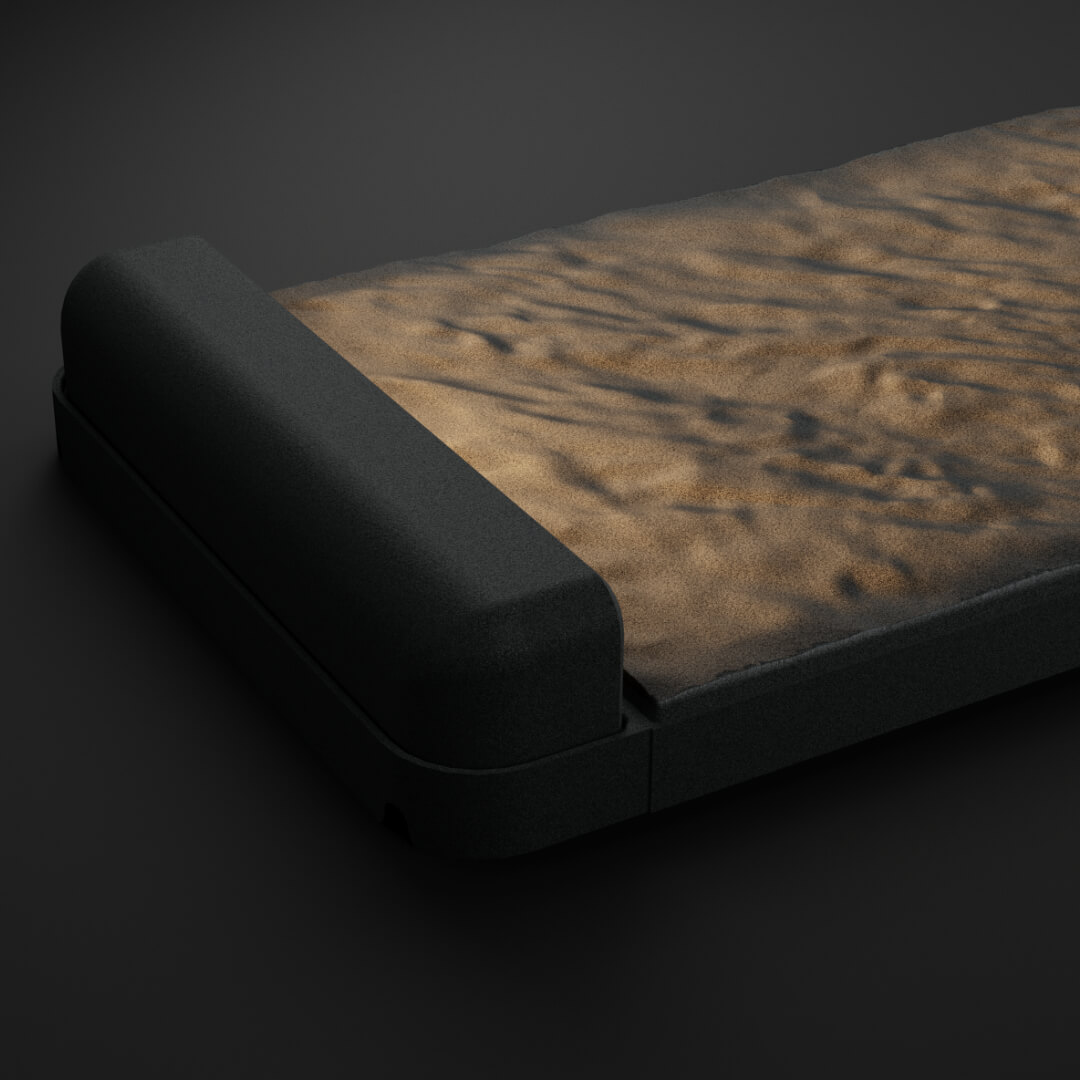 LED Светильник для шаговой плиты STONE Графитовый Серый 330х75х98мм в Серпухове фото