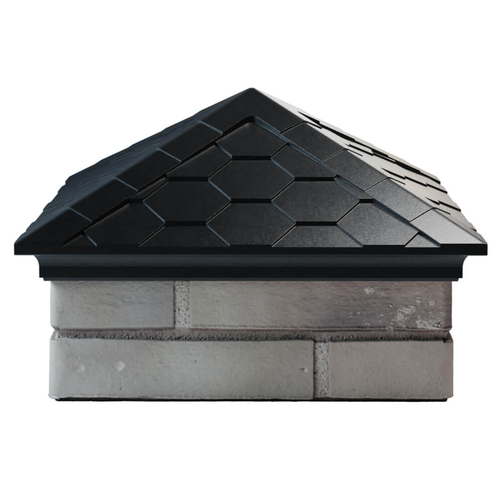 Колпак Zking Эверест Черный на столб 1.5х1.5 кирпича (390х390мм) Серпухов фото