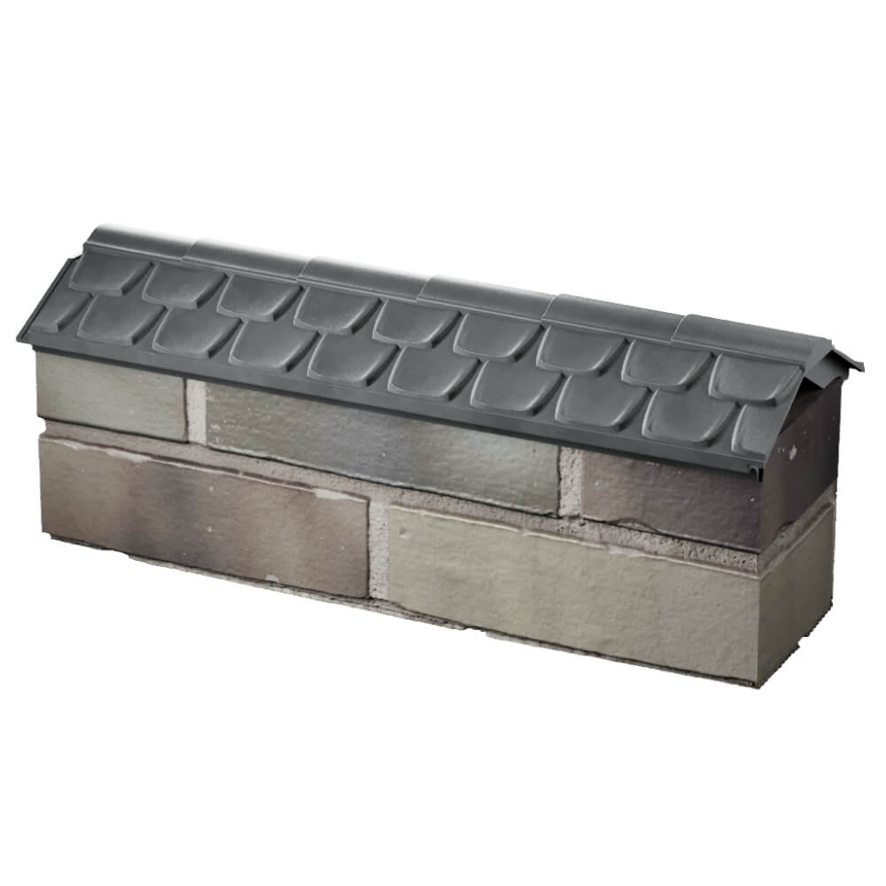 Парапет Zking Эльбрус Серый с посадкой на 0.5 кирпича (130мм) в Серпухове фото