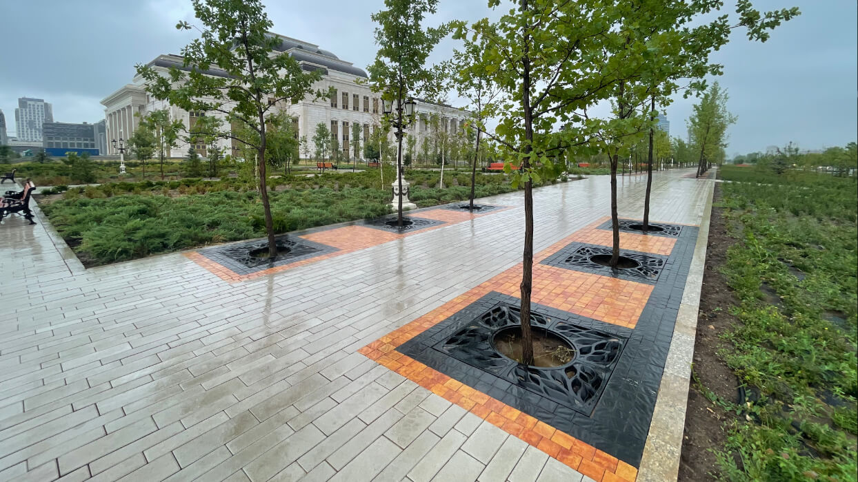 Приствольная решетка для дерева ZKING CRUST 1.2х1.2м Черная в Серпухове фото