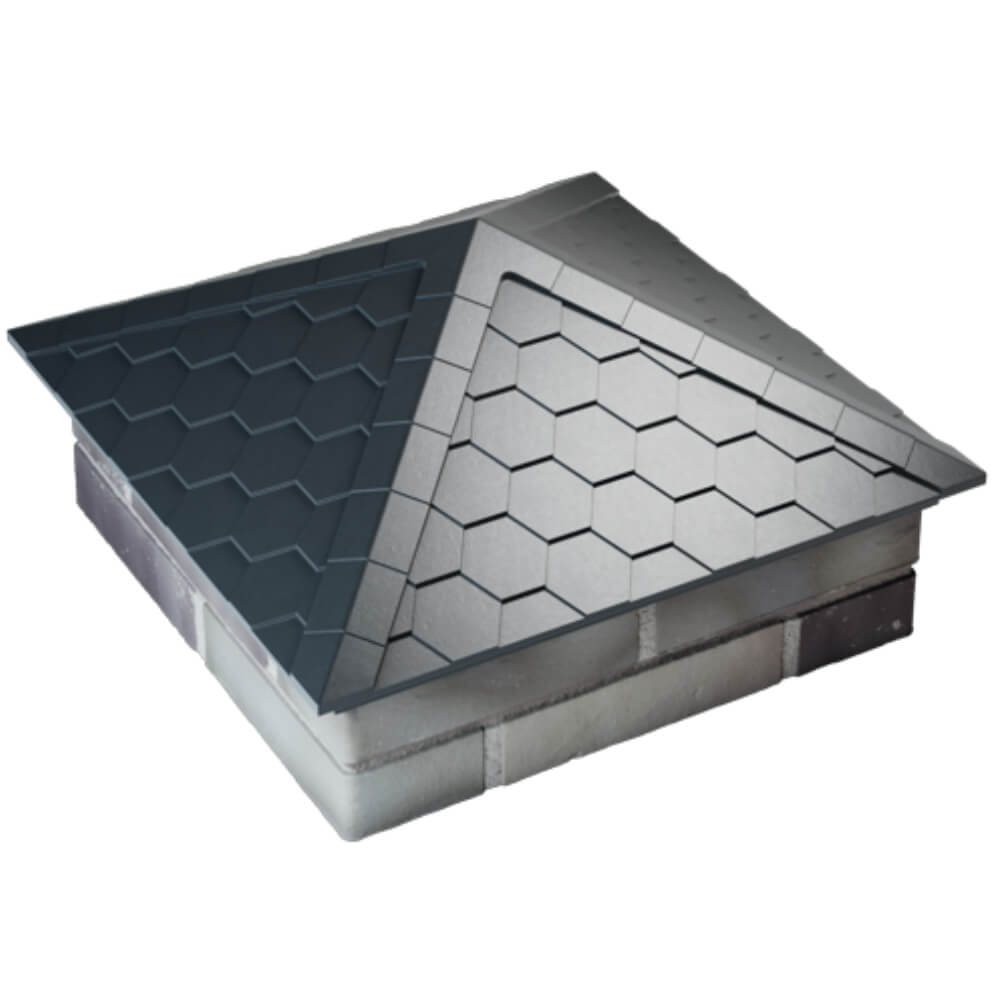 Колпак Zking Эверест Серый на столб 2х2 кирпича (535х535мм) Серпухов фото