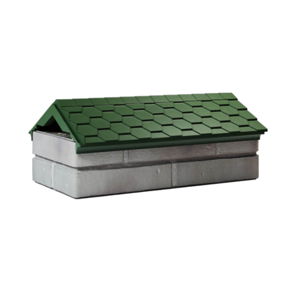 Парапет Zking Эверест Зеленый с посадкой на 1 кирпич (200/225/255мм) Серпухов фото