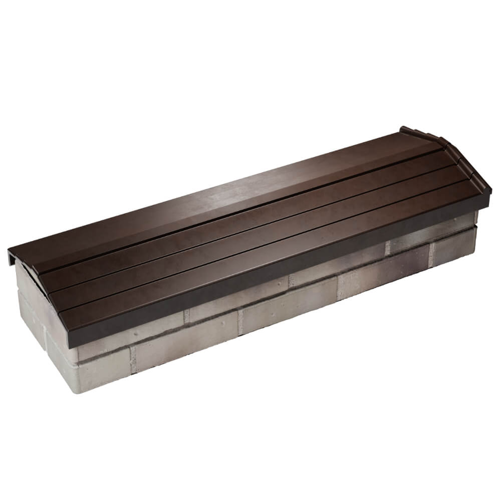 Парапет Zking Бона ХайТек Коричневый посадка на 0.5 кирпича (130мм) в Серпухове фото