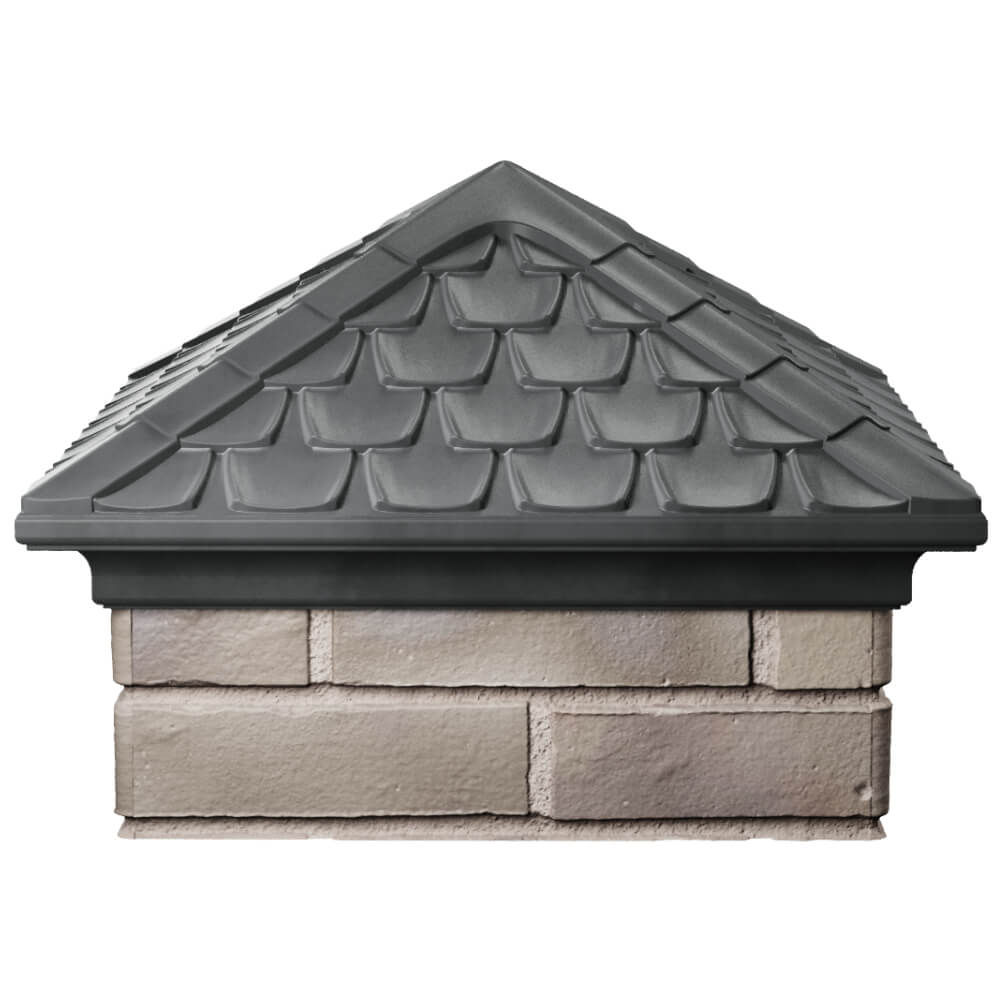 Колпак Zking Эльбрус Серый на столб 1.5х1.5 кирпича (385х385мм) Серпухов фото