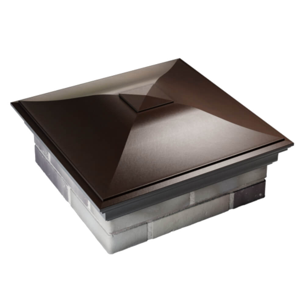 Колпак Zking Монблан Коричневый на столб 2х2 кирпича (515х515мм) Серпухов фото