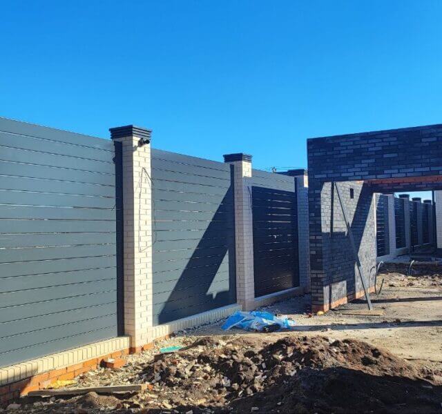 Колпак Zking Бона ХайТек Серый на столб 1.5х1.5 кирпича (385х385мм) в Серпухове фото