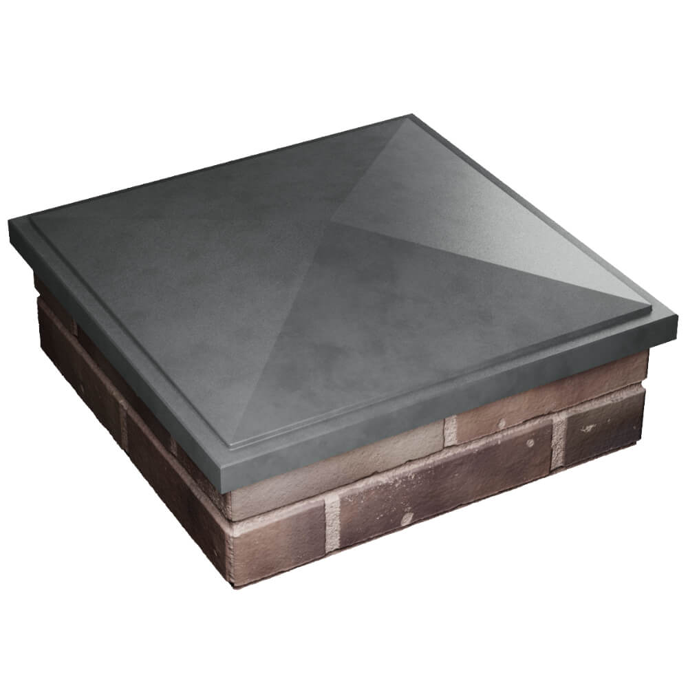 Колпак Zking БонаМоно Серый на столб 2х2 кирпича (515х515, 530х530мм) в Серпухове фото