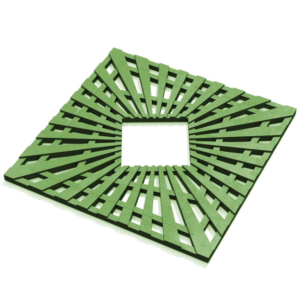 Приствольная решетка для дерева ZKING ATMOSPHERE 1.2х1.2м Зеленая в Серпухове фото